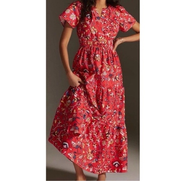 Anthropologie Dresses & Skirts - Anthropologie The Somerset Maxi Smocked Floral Dress